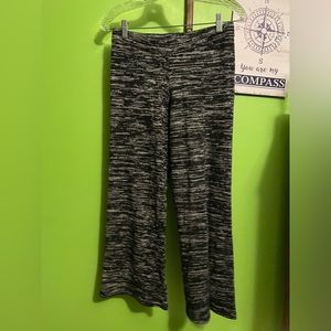 Stretchy pants with a bell bottom